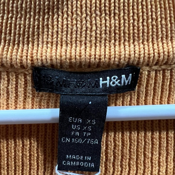 Pre-loved H&M mustard short cardigan - Picture 3 of 6